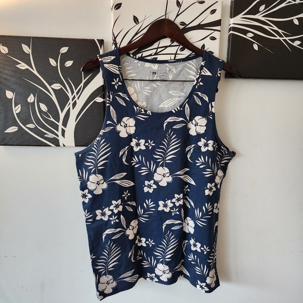 Simons Medium Floral Beach Tank Top